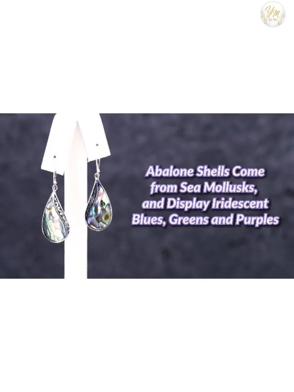 925 Sterling Silver Abalone Shell Dangle Earrings Women Boho Coastal Fishhook